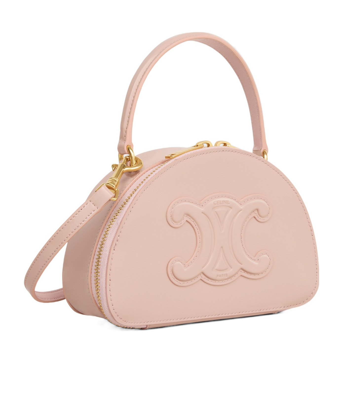 CELINE HALF MOON CASE IN PATENT CALFSKIN