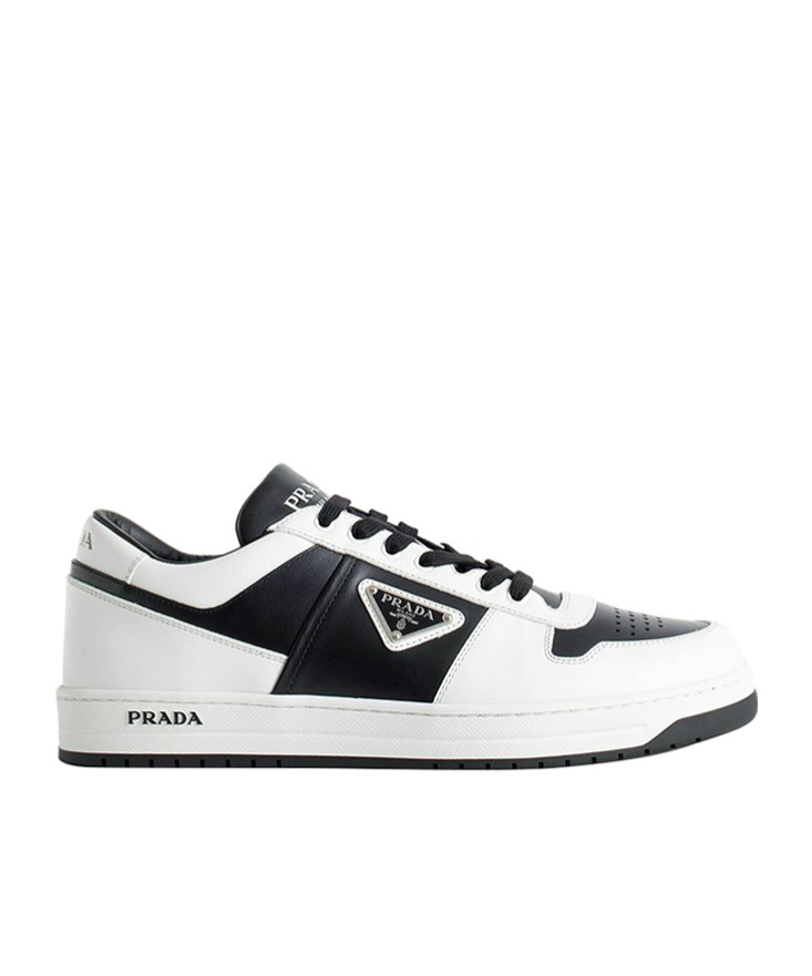 Prada Laced Sneakers In White