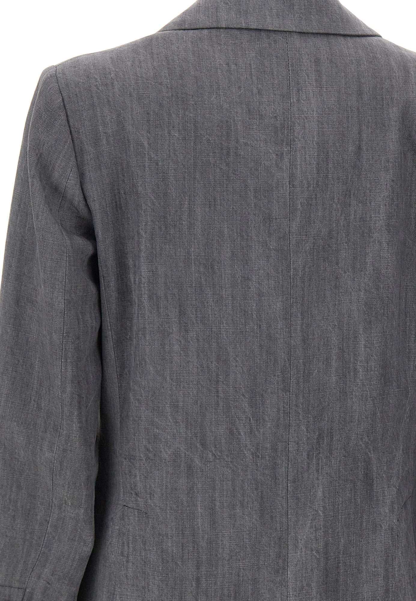 Liu •jo Single-breasted Blazer In Gray
