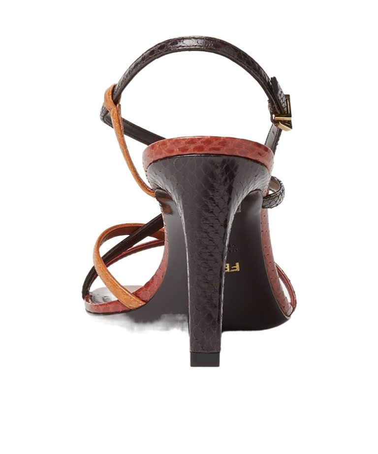 Fendi Multicolour Metallic Ayers High-heeled Sandals