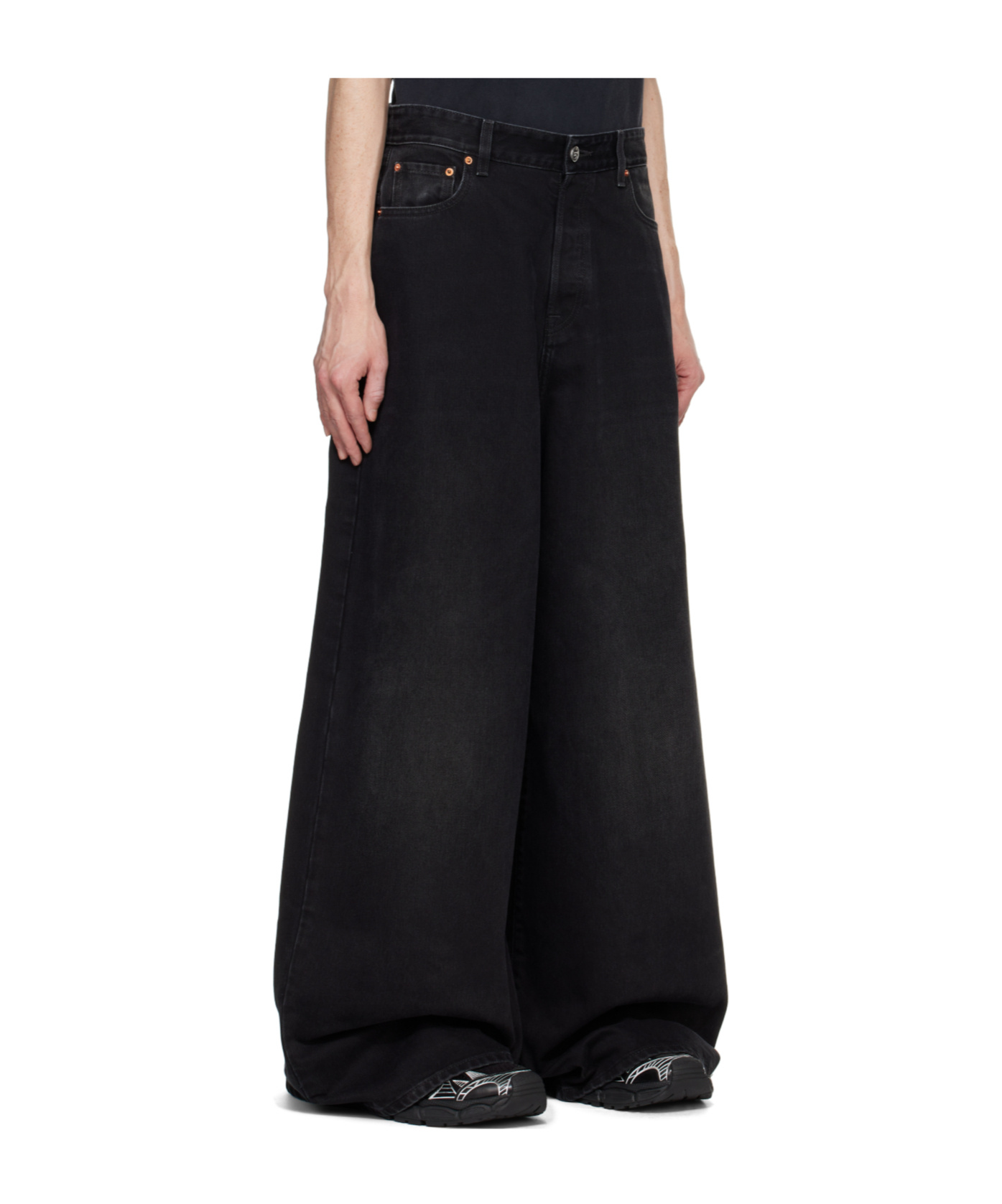 Vetements Oversized Baggy Jeans In Black