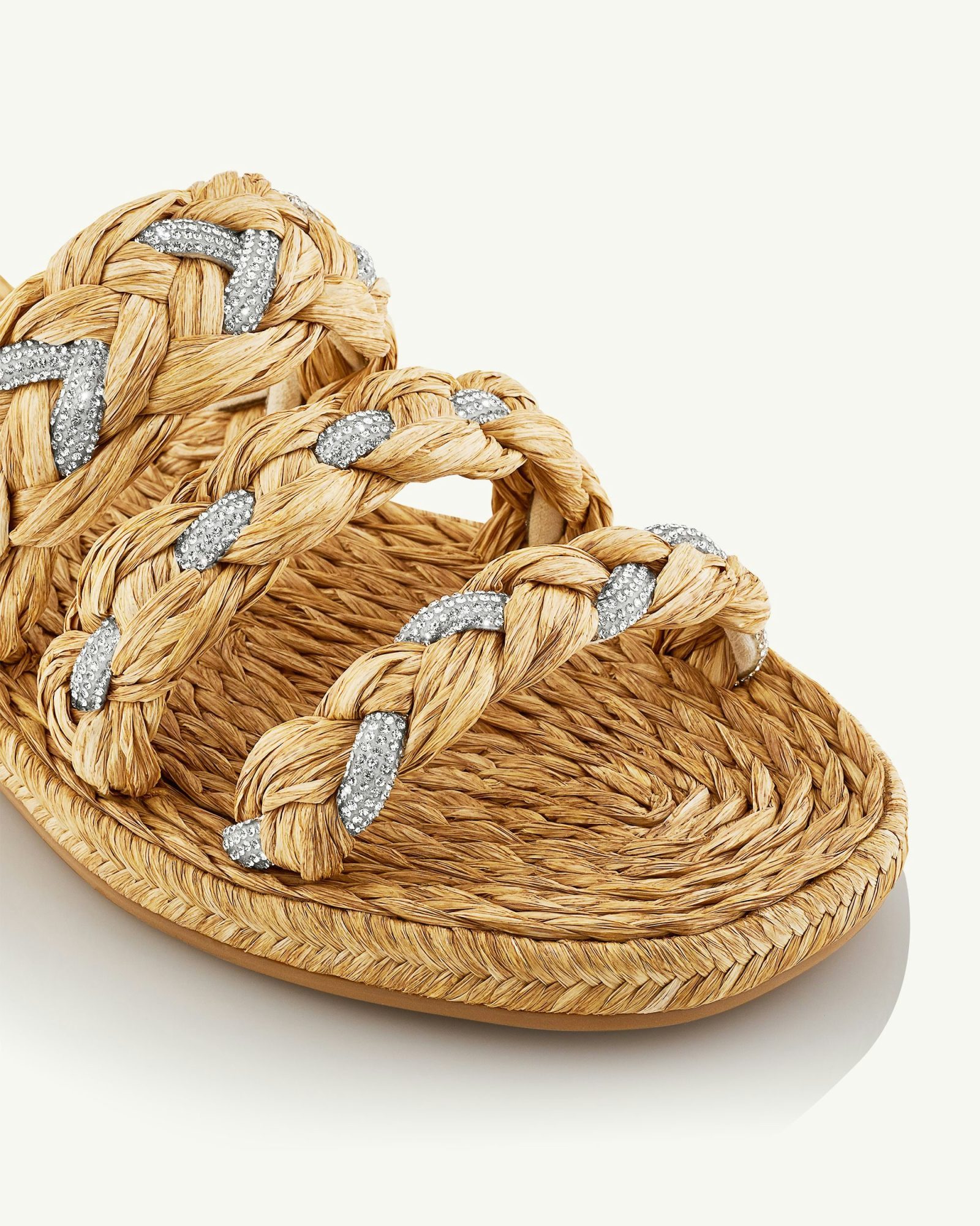 Aquazzura Woman Espadrilles Beige Size 7.5 Natural Raffia In Nude