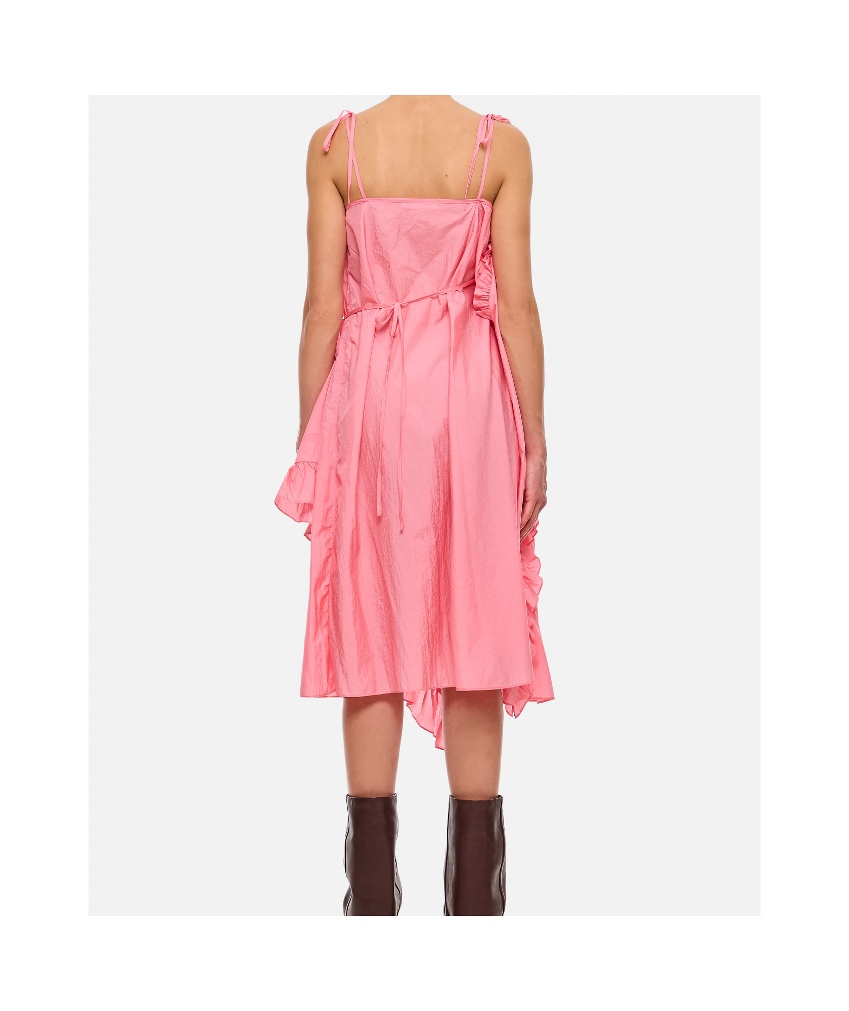 Cecilie Bahnsen Amilia Dress Shiki Light Taffeta Sorbet In Rose