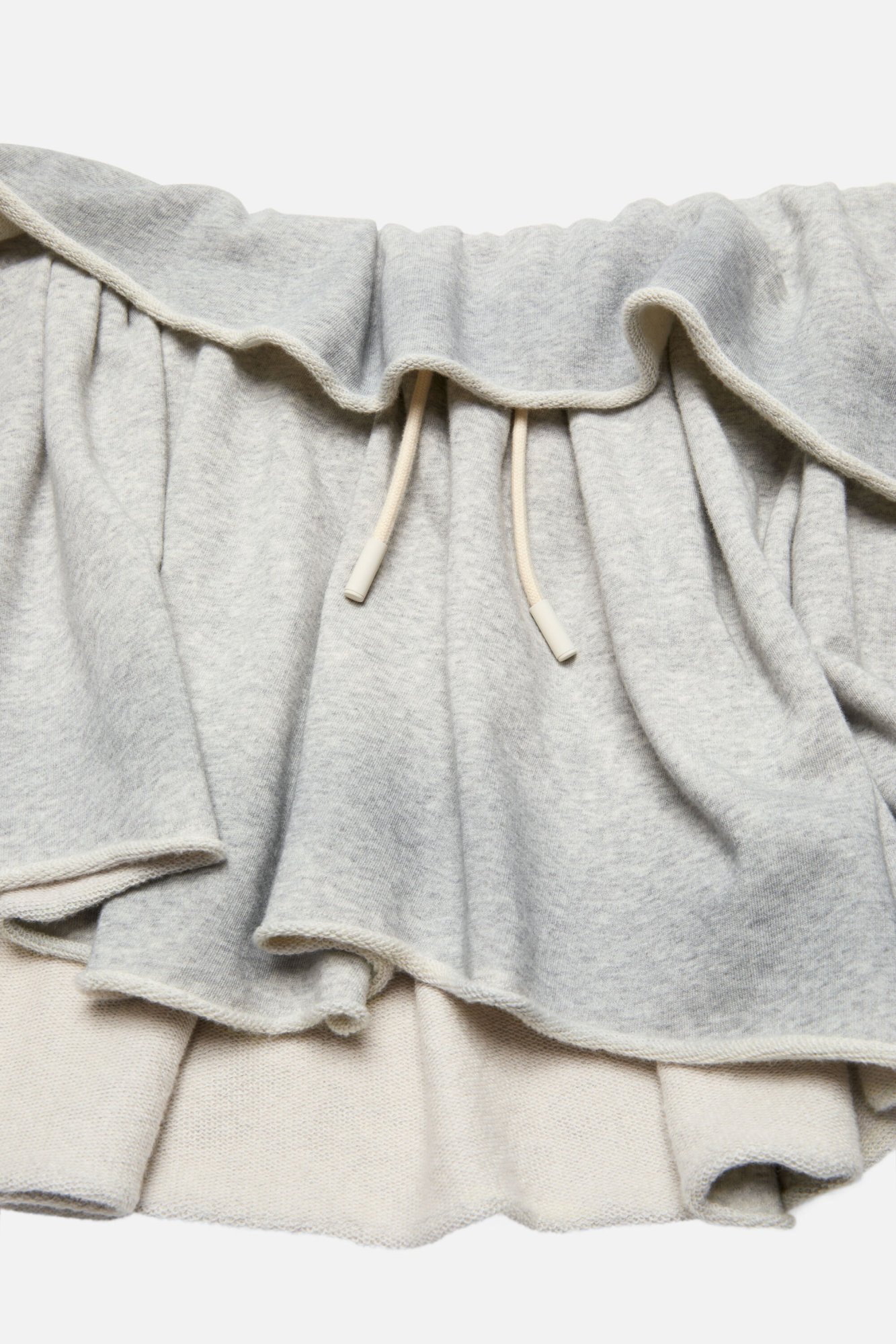 Acne Studios Ruffled Skirt In White