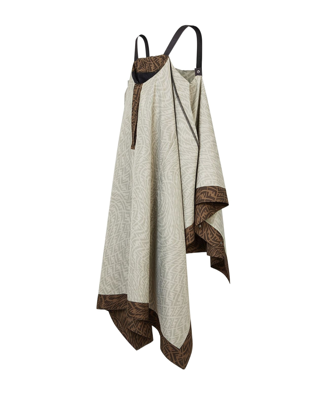 Fendi Ff Vertigo Poncho In Green