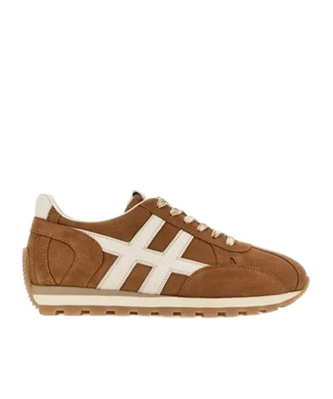 Hogan Lace-up Sneakers In Brown