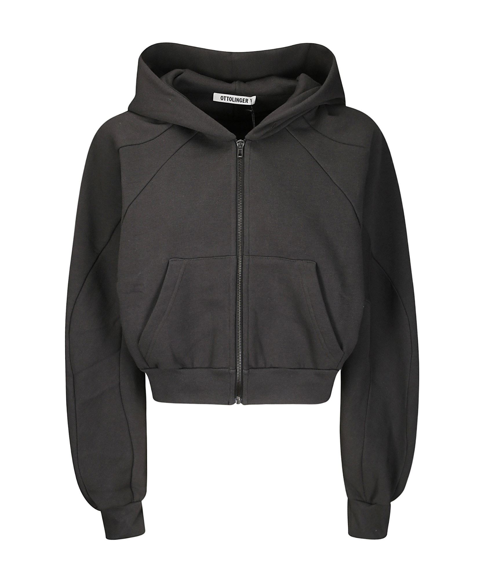 Ottolinger Multiline Zip Hoodie In Black