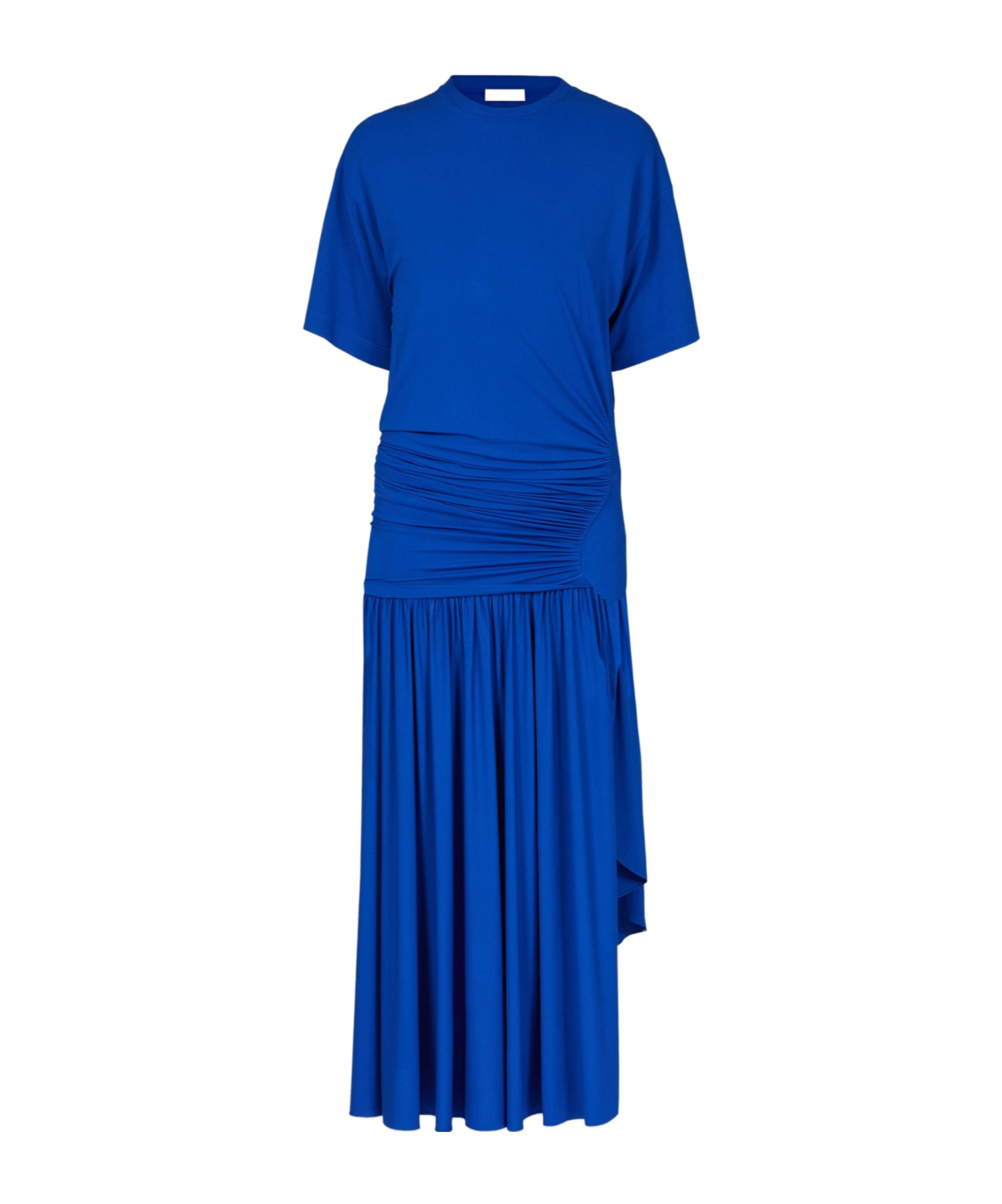 Ferragamo Asymmetric Jersey Midi Dress