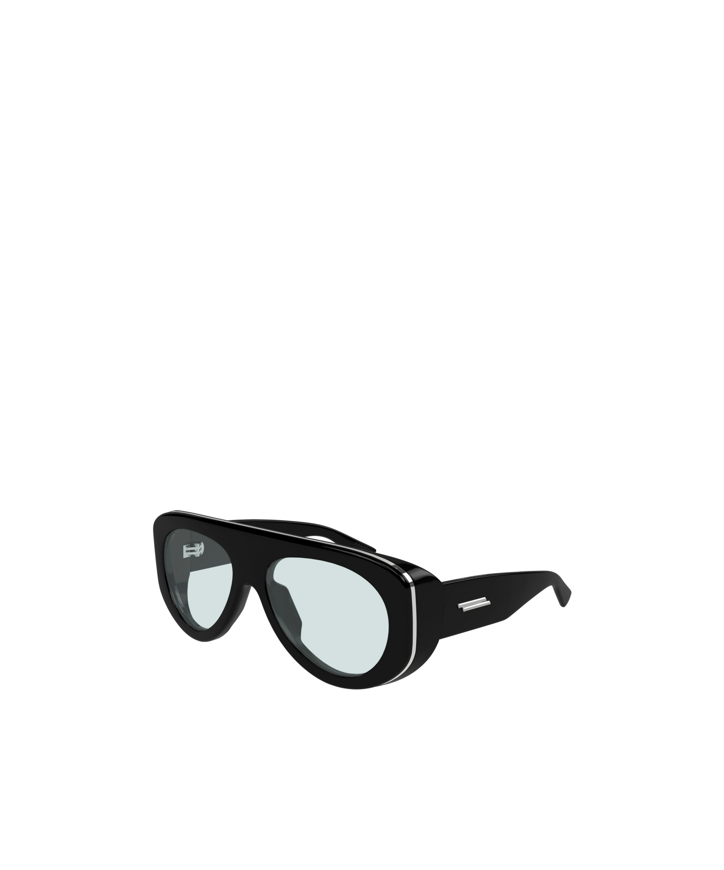 Bottega Veneta Eyewear Pilot Frame Glasses In Black
