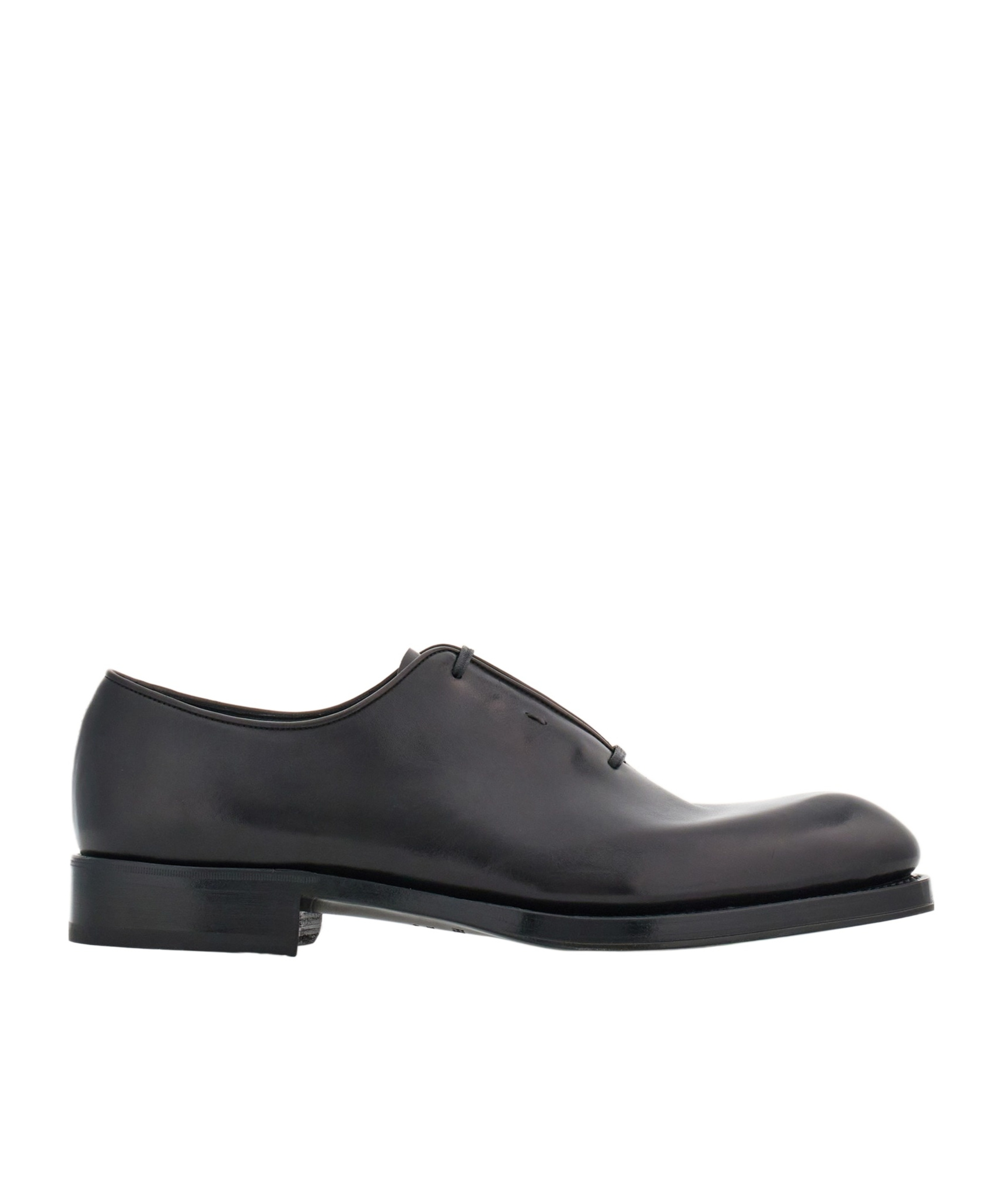 Ferragamo Tramezza Oxford With Covered Laces In Black