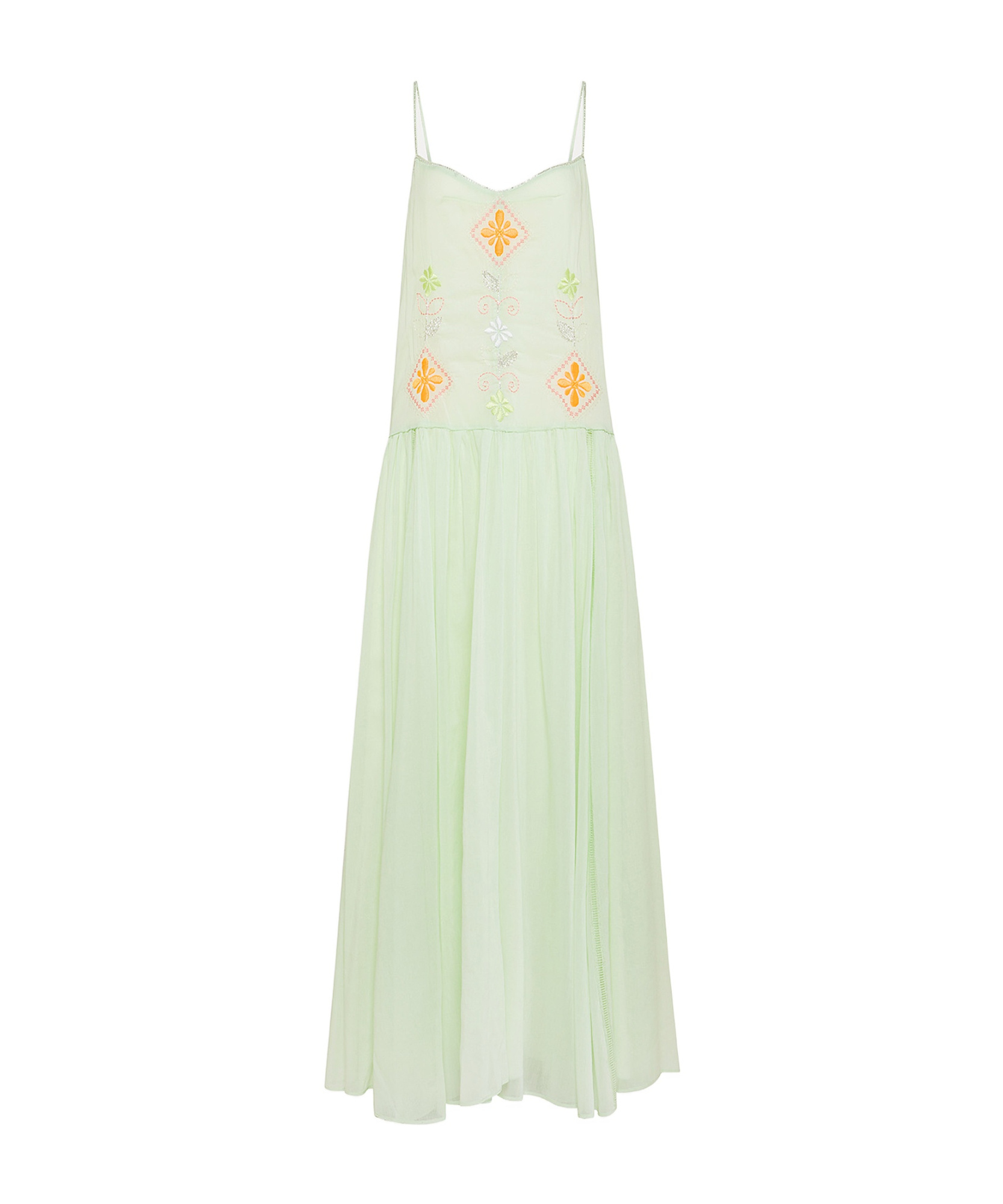 Forte Forte Voile Dress With Oniric Blossom Embroidered Detailing