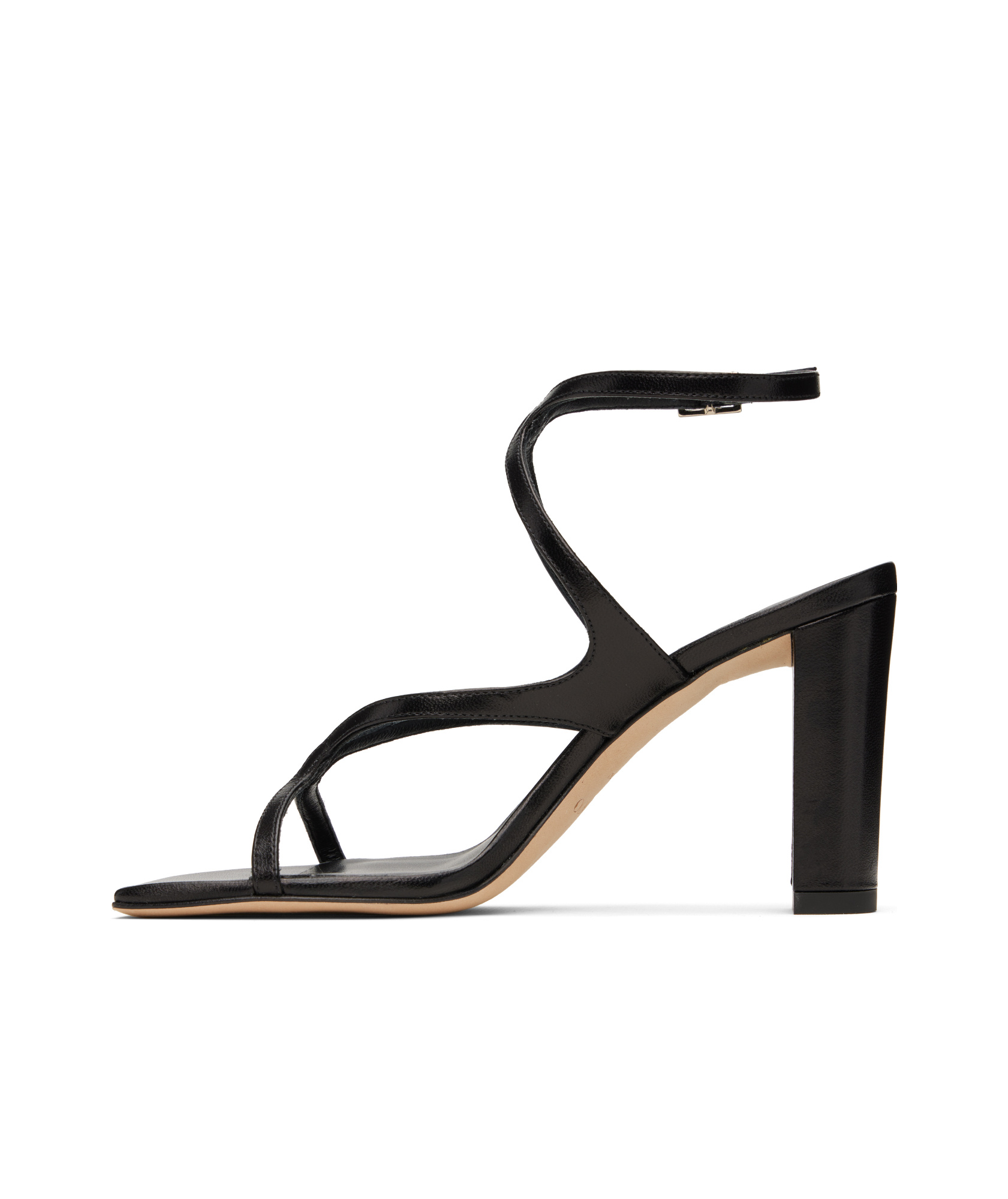 Jimmy Choo Brown Leather Azie 85 Sandals In Black