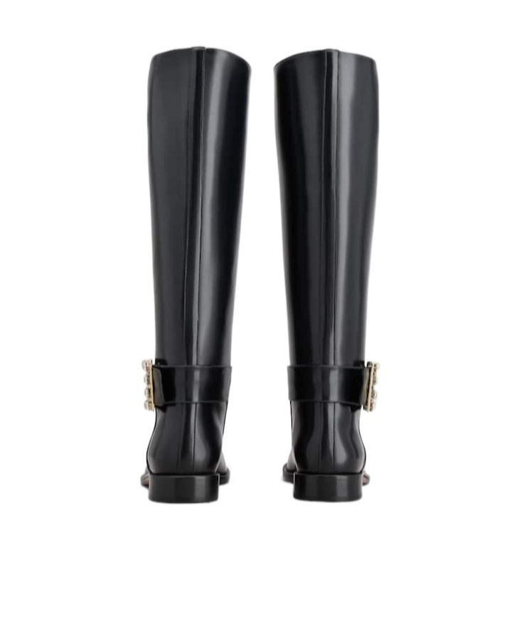 Roger Vivier "très Vivier Leather Boots In Black