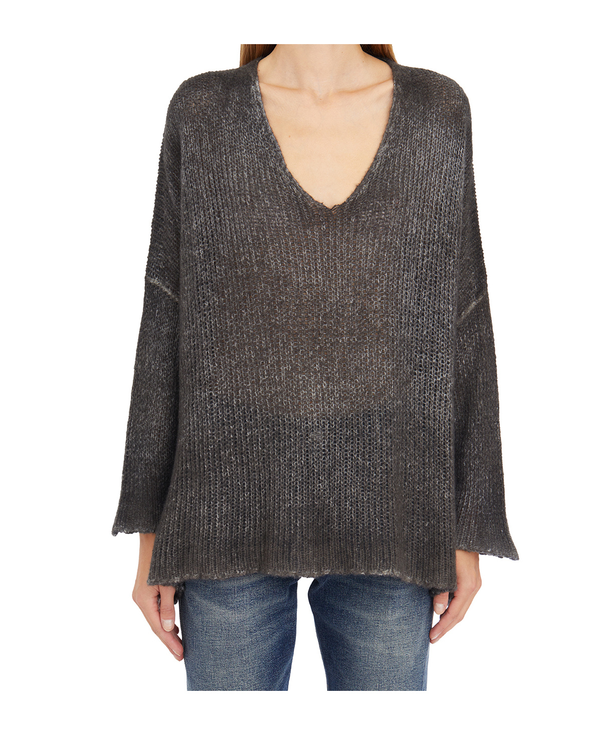Avant Toi Long-sleeved Sweater In Black