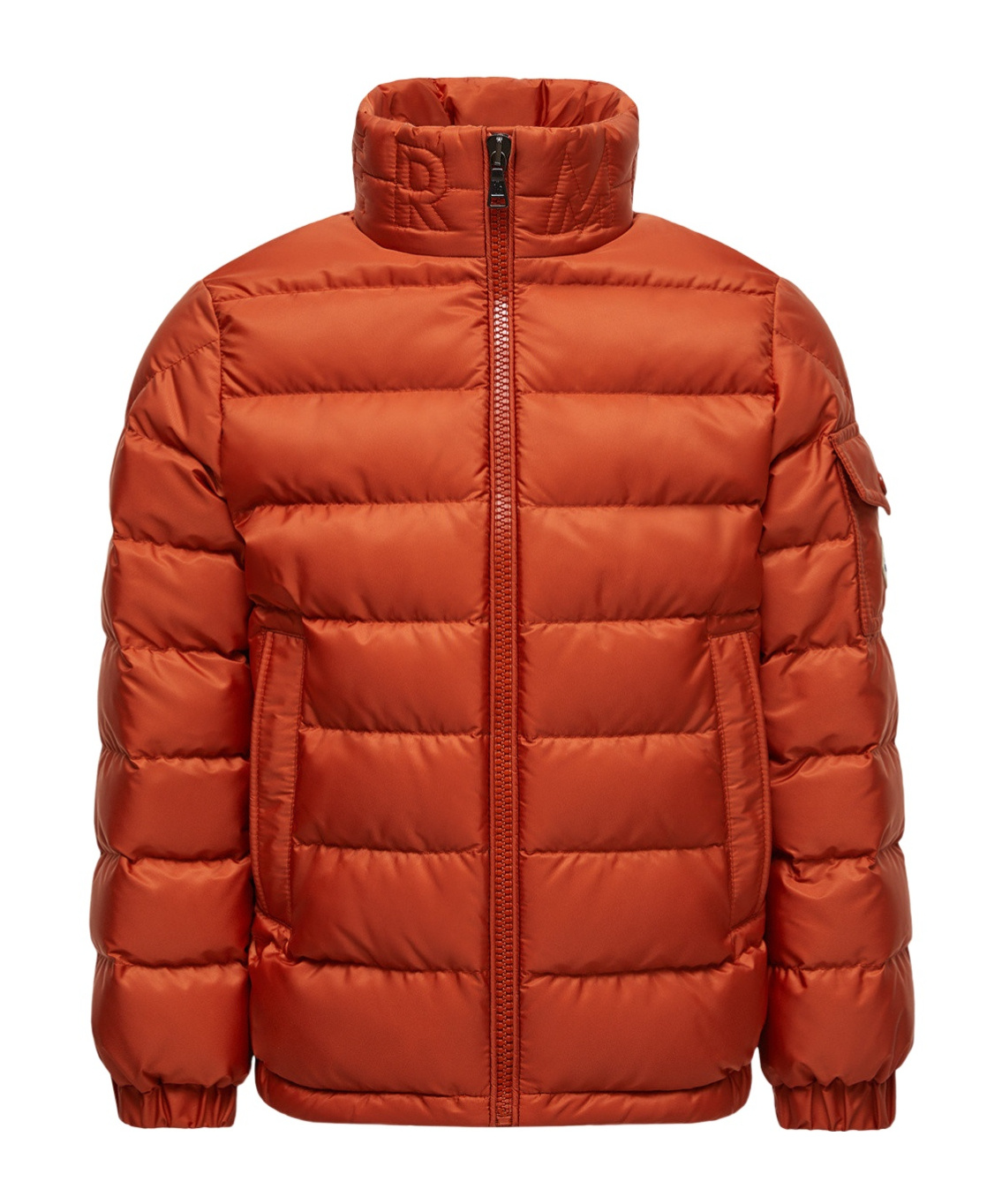 Moncler Areum Down Jacket In Orange