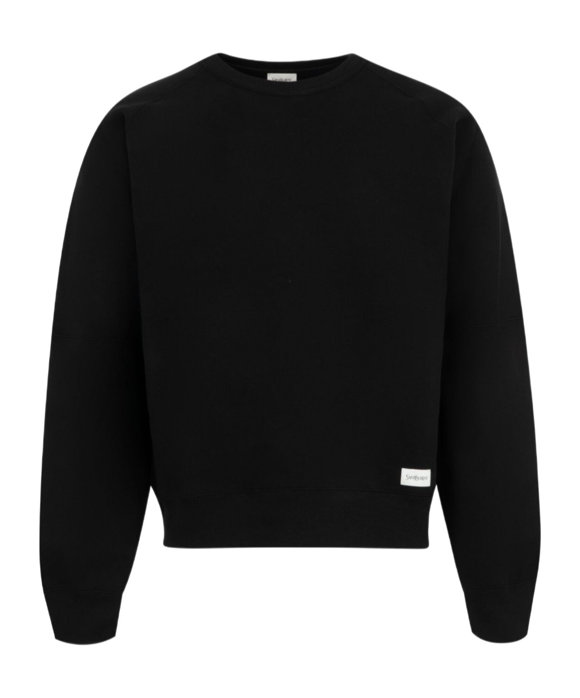 Saint Laurent Cotton Sweatshirt In Black