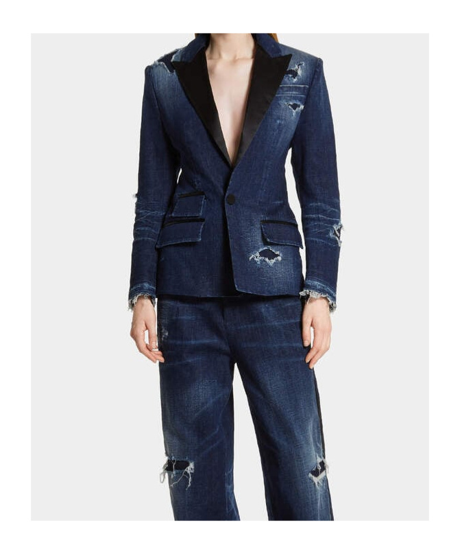 Dsquared2 Tuxedo Blazer In Black