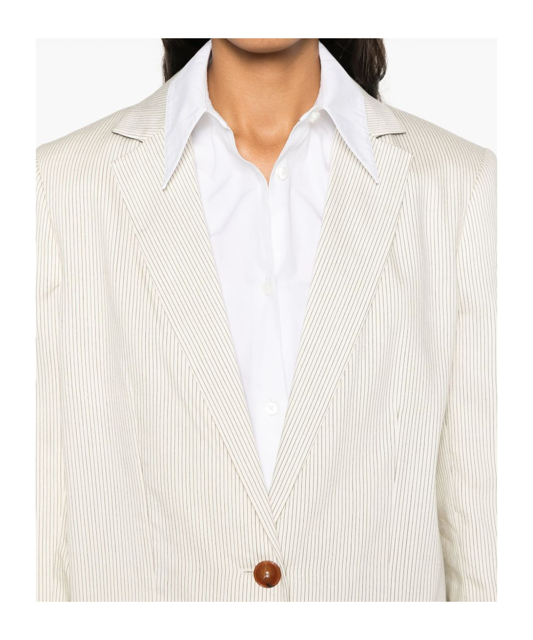 ALYSI LAPEL LONG-SLEEVED SUIT JACKET