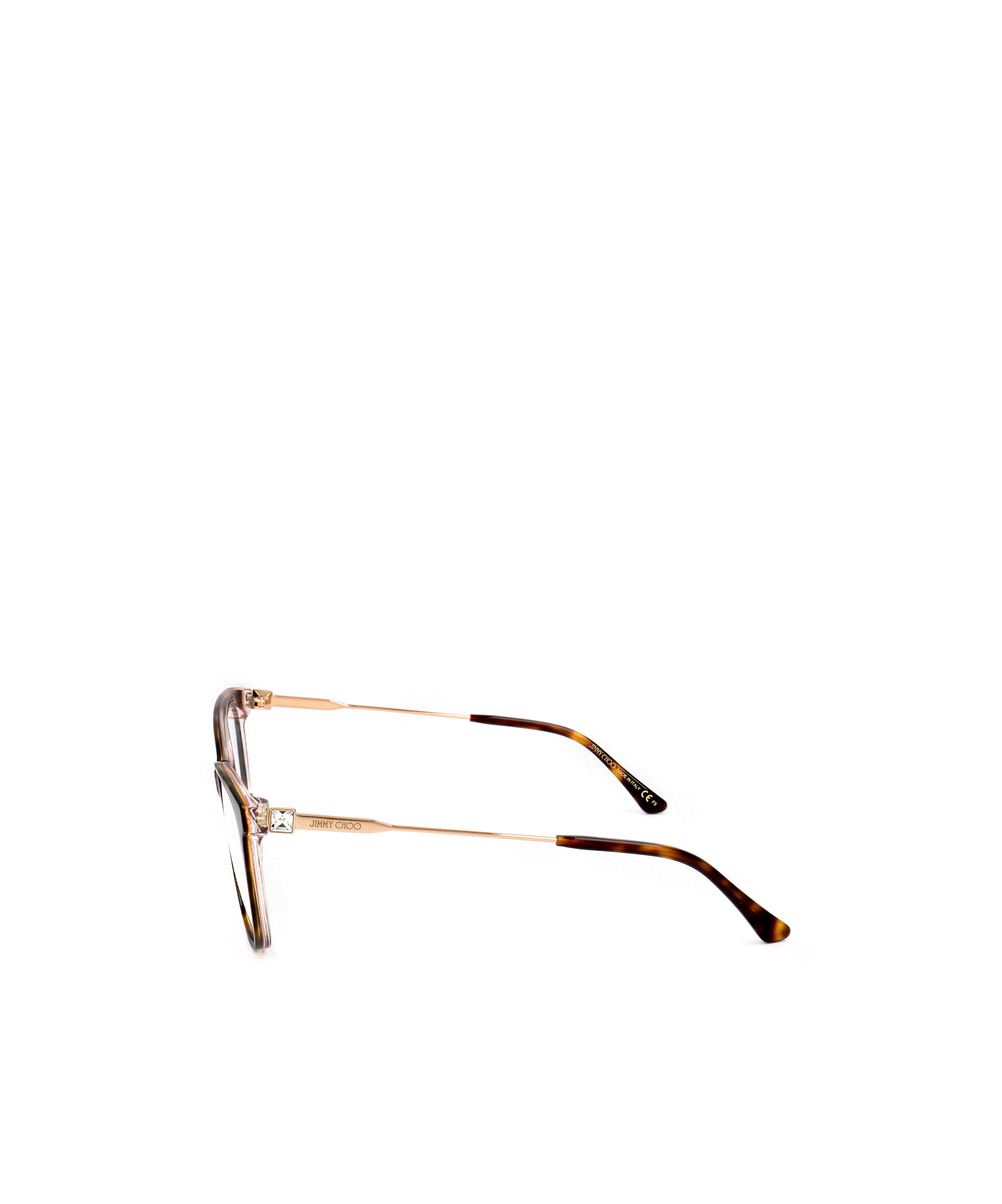 Jimmy Choo Eyewear Rectangle Frame Glasses In White