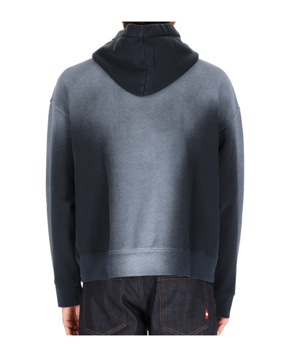Amish Cotton Hoodie Sweatshirts Black In Gray