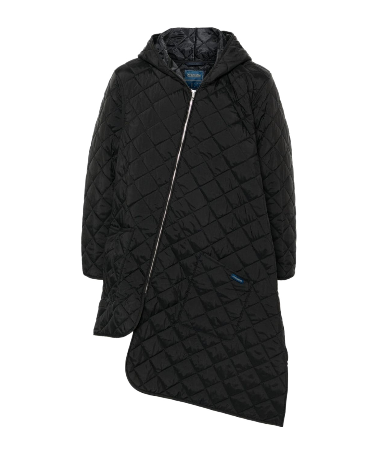 Comme Des Garçons Asymmetrical Zipper Cotton Suit In Black