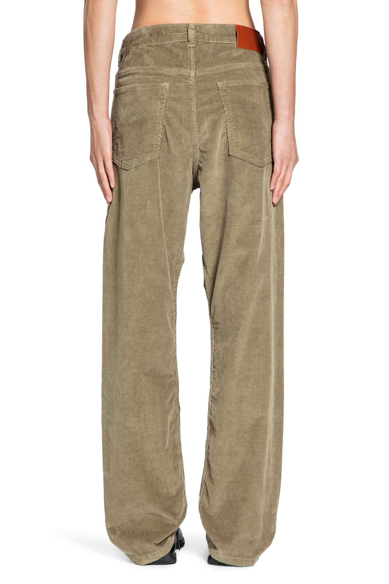 Studio Nicholson Belt Loop Track Pants In Brown