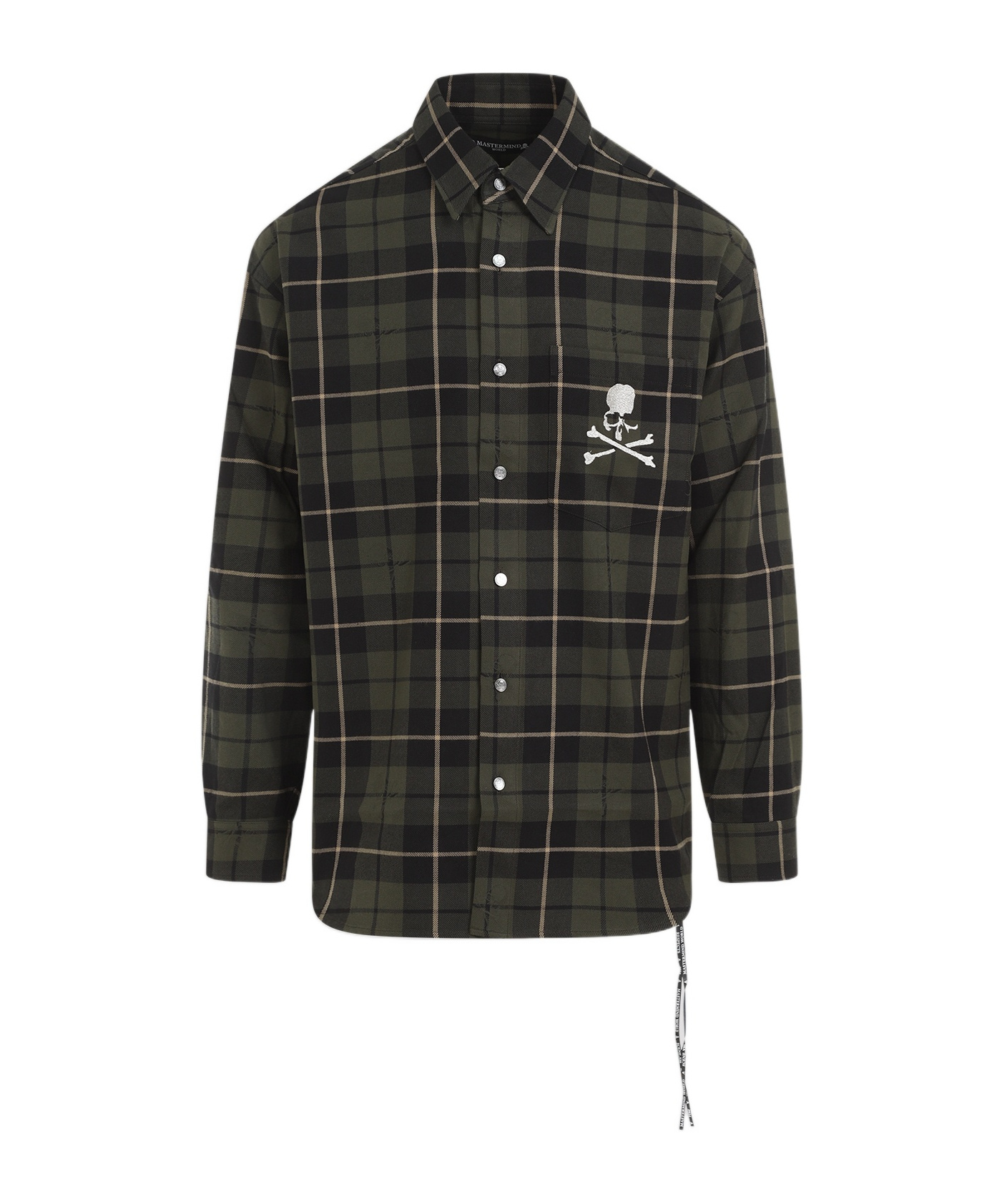 Mastermind Japan Checkered Shirt In Green