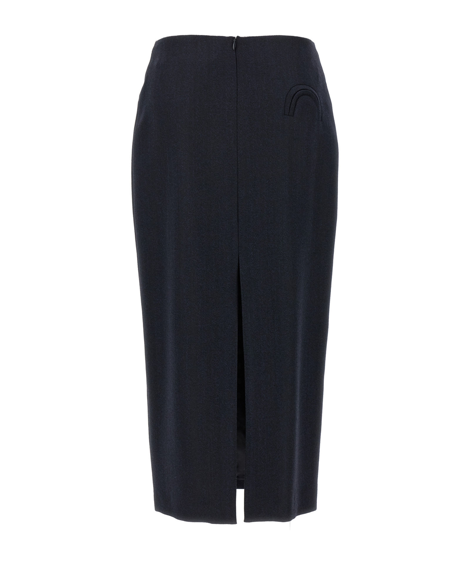 Blazé Milano Blaze Milano Maine Sussex Longuette Wool Midi Skirt In Blue