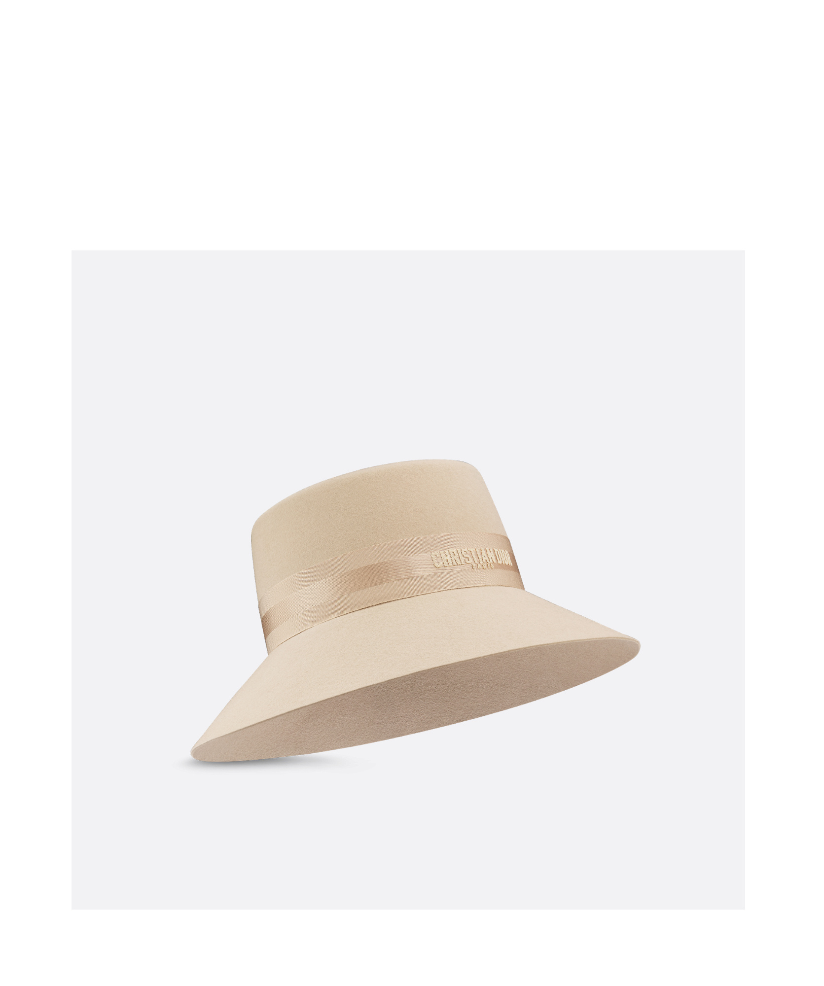 Dior D-bobby Big Corned Hat In Nude