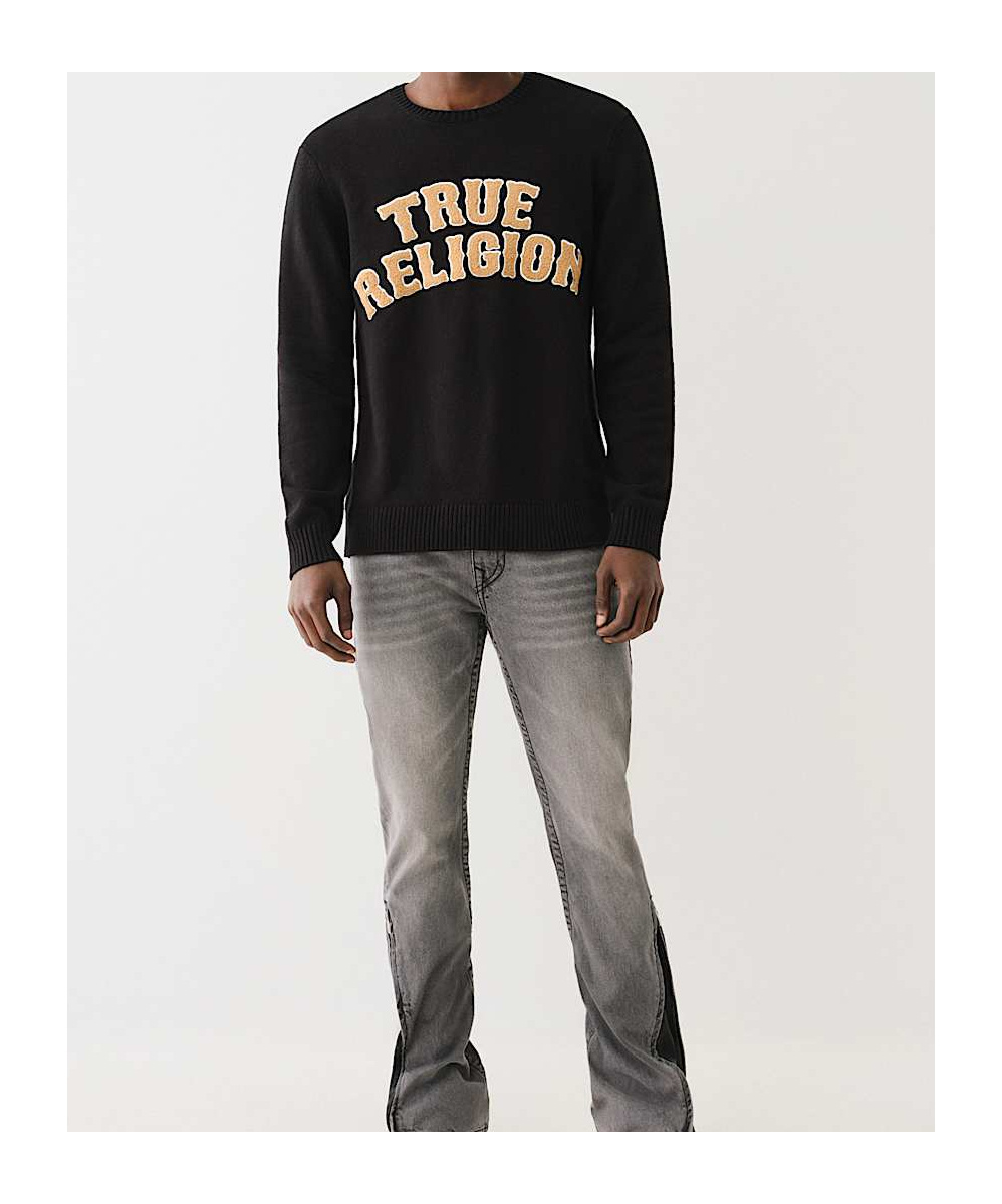 True Religion Long-sleeved Sweater In Black