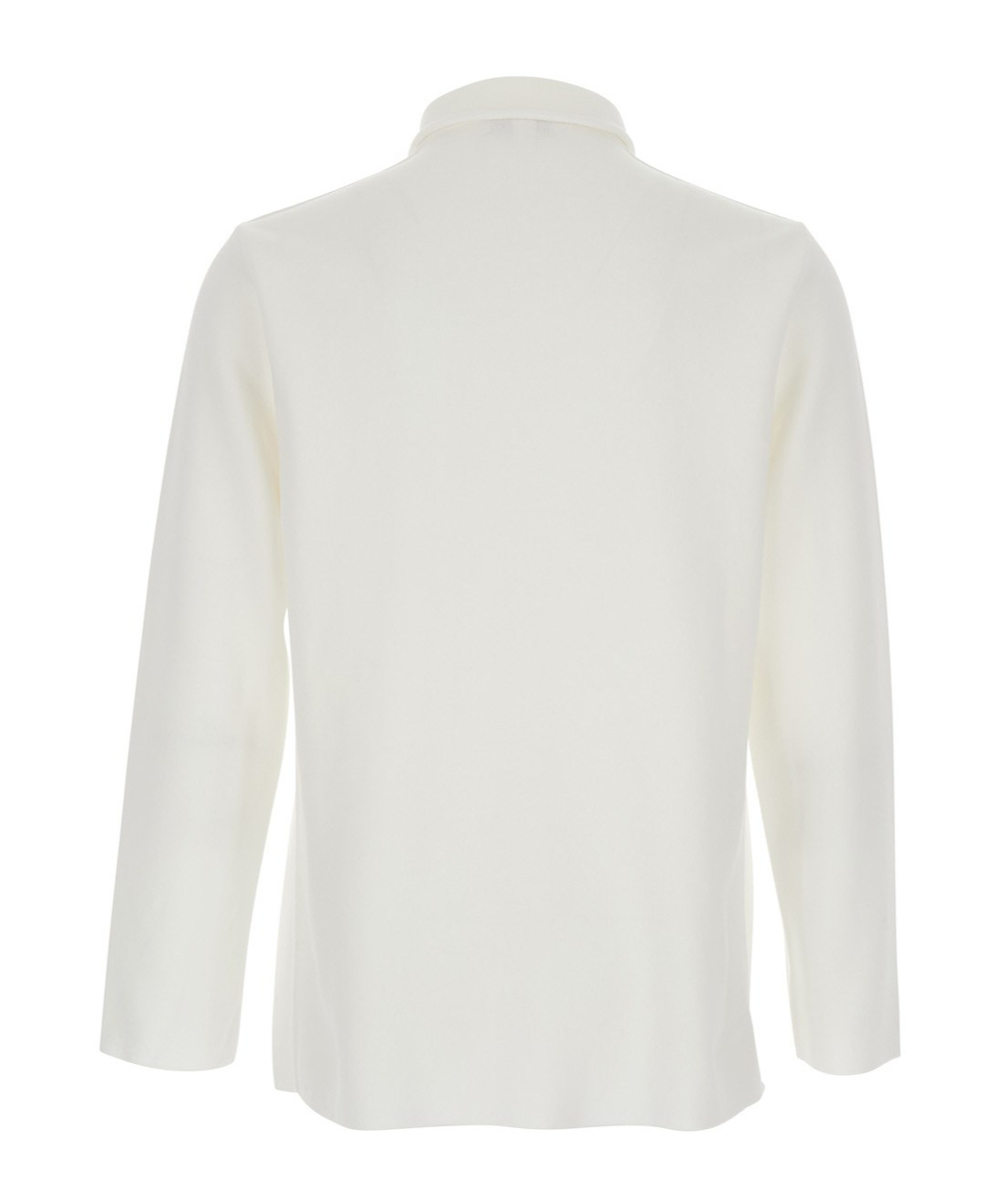 Lardini White Shirt With Classic Collar And Two Front Patch Pockets In Cotton Man In White