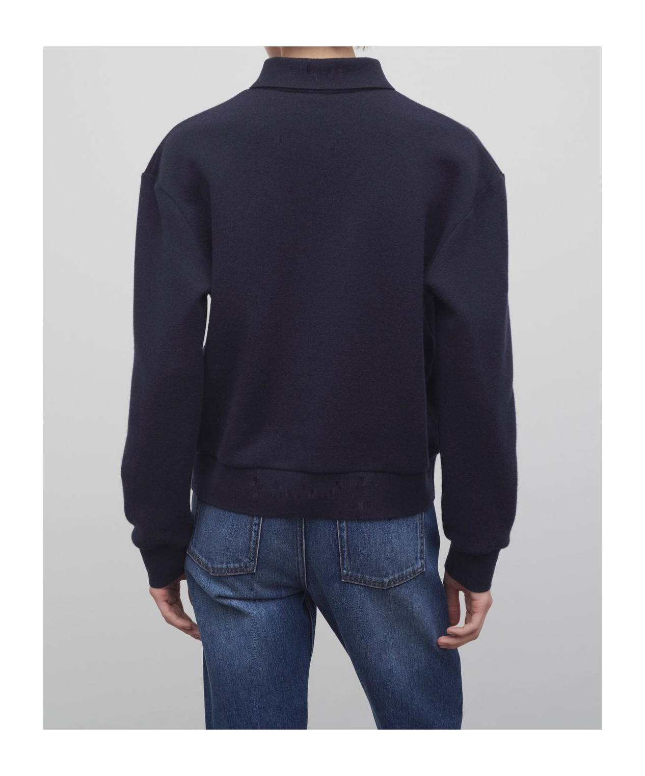 The Row Long-sleeved Cashmere Sweater In Black