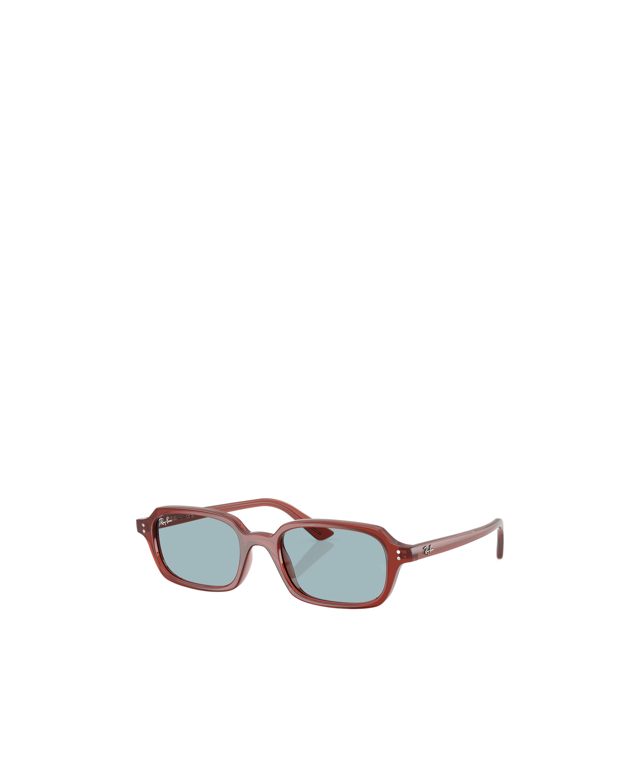 Ray Ban Zuri Bio-based Sunglasses Rosty Brown Frame Blue Lenses 52-19 In Red