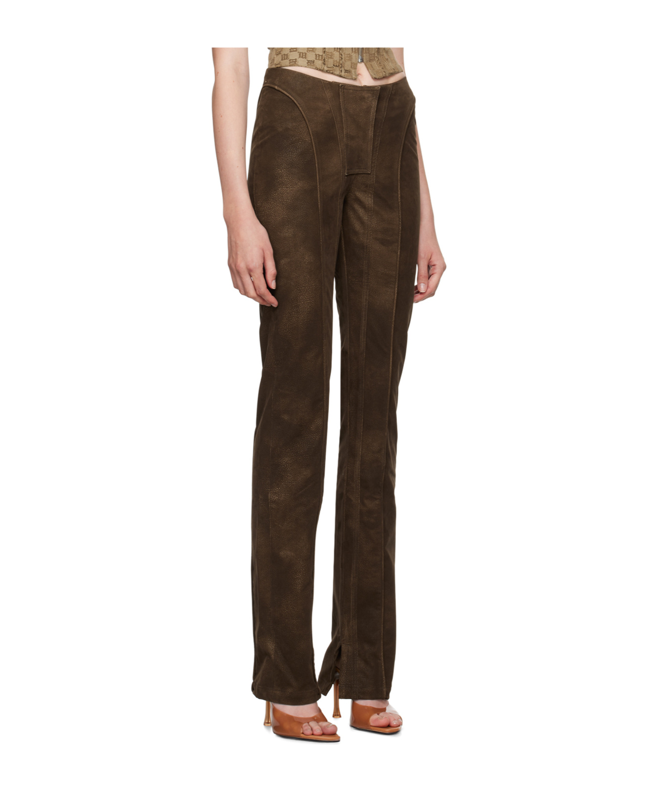 Misbhv Stitched Tailored Casual Pants In Black