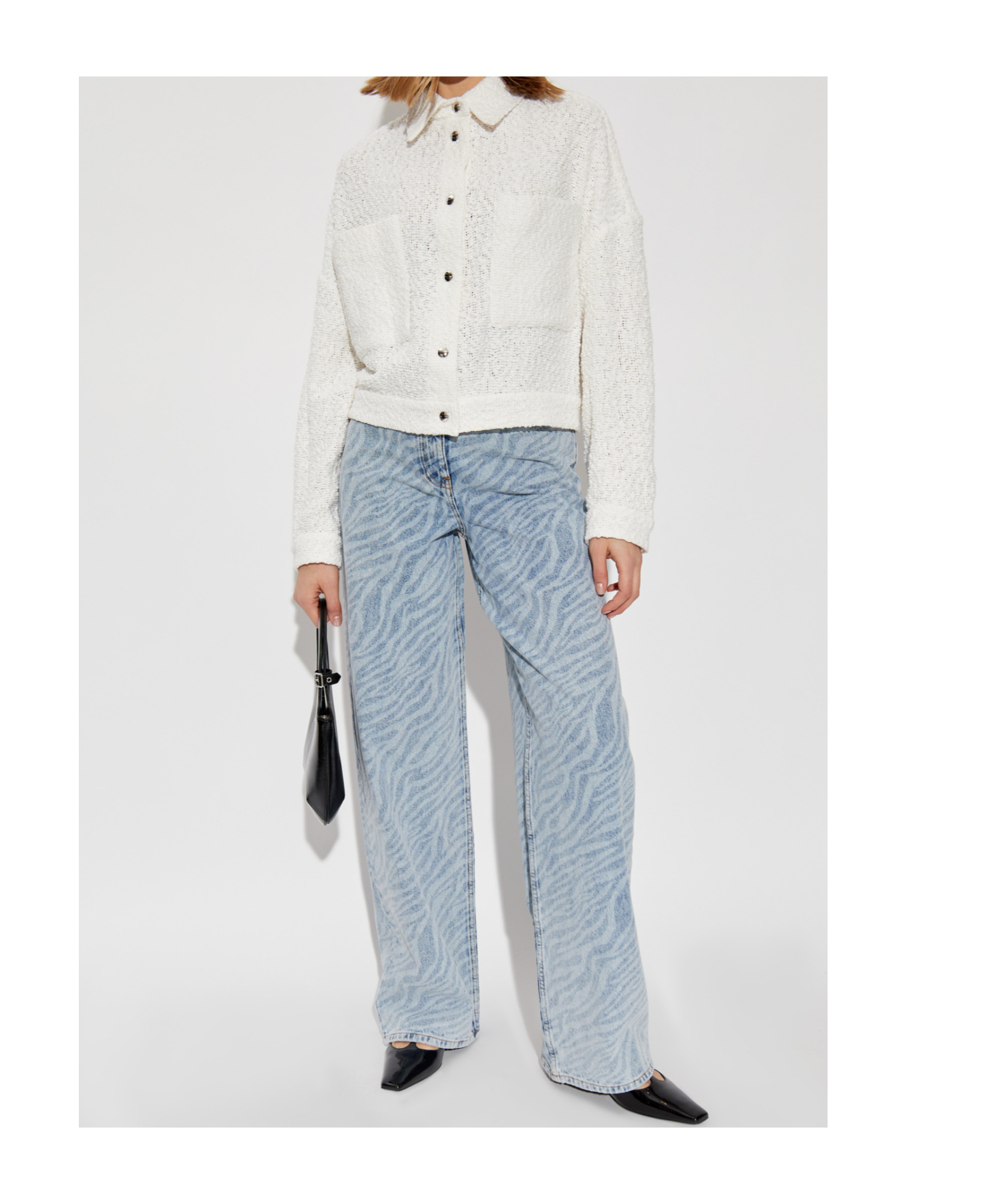 Iro Long-sleeved Casual Jacket In White