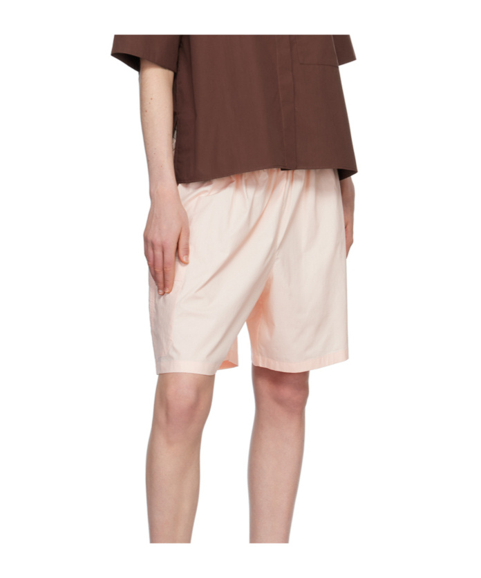 Studio Nicholson Drawstring Shorts In Pink
