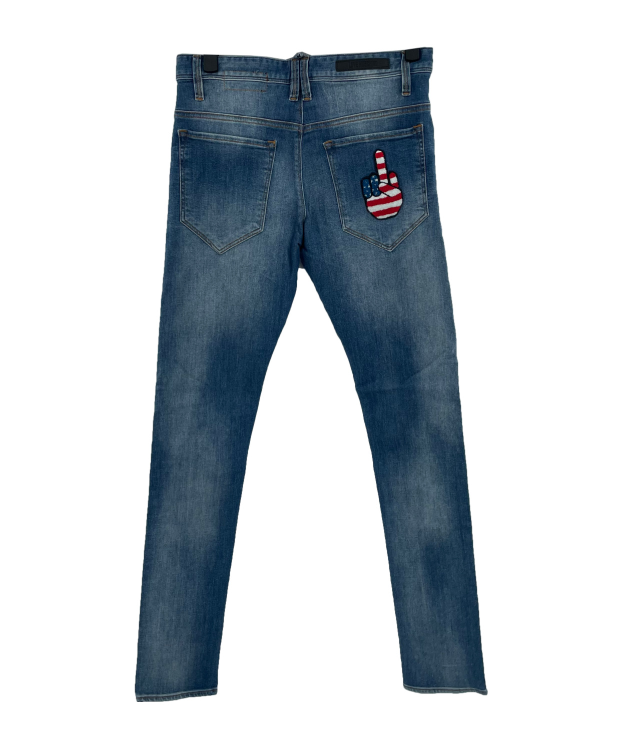 MOSCHINO FIVE-POCKET DENIM TROUSERS