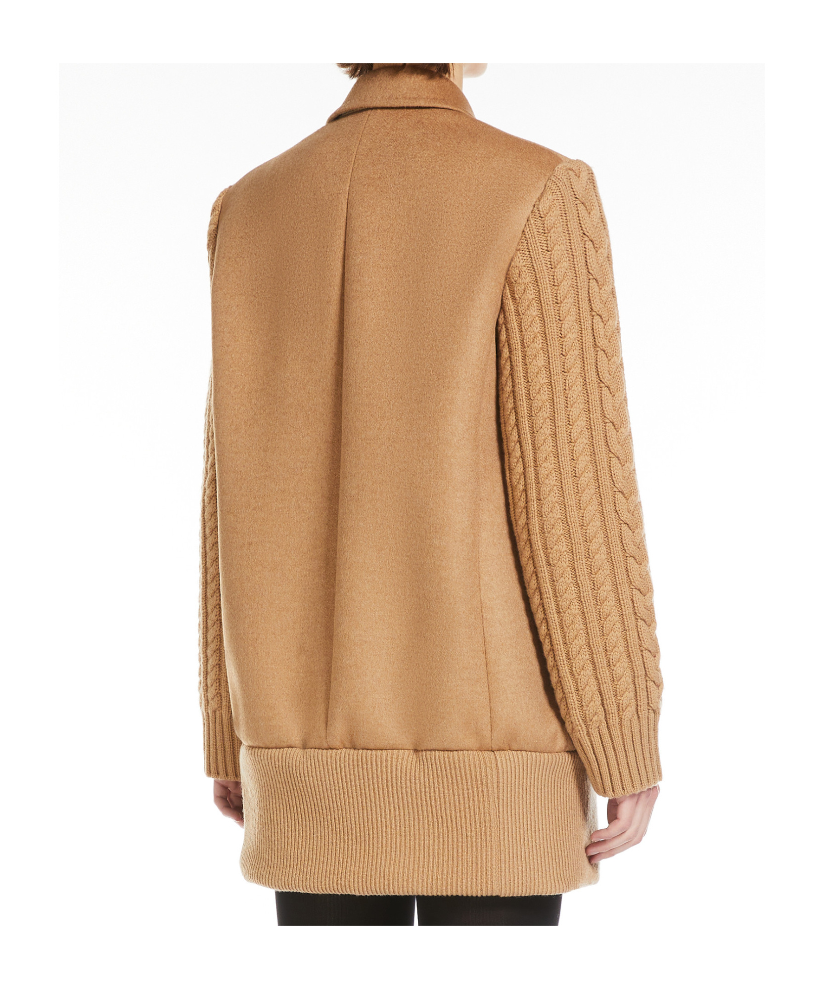 Max Mara Single-breasted Coat In Nude