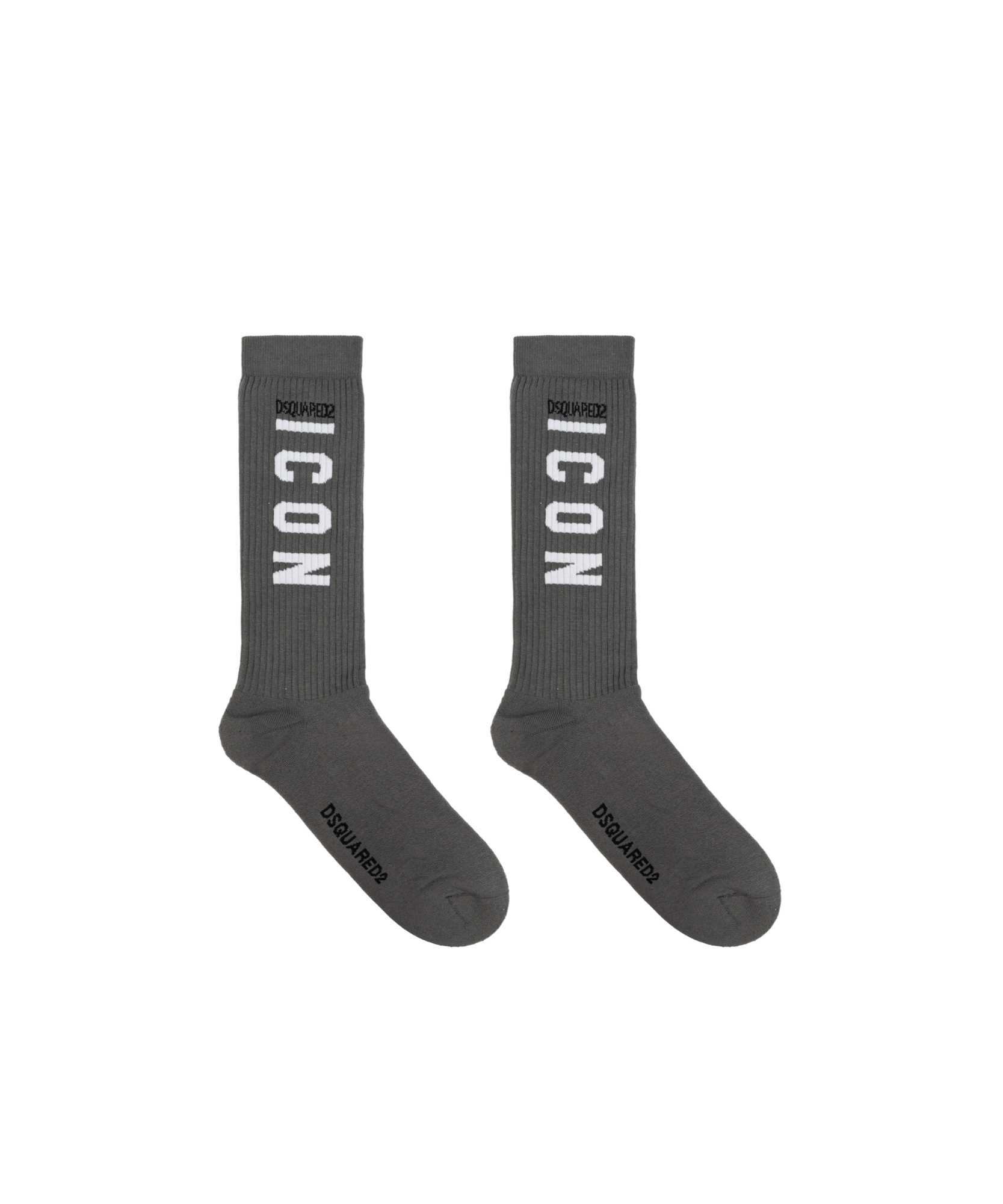 Shop Dsquared2 Logo Socks In Black