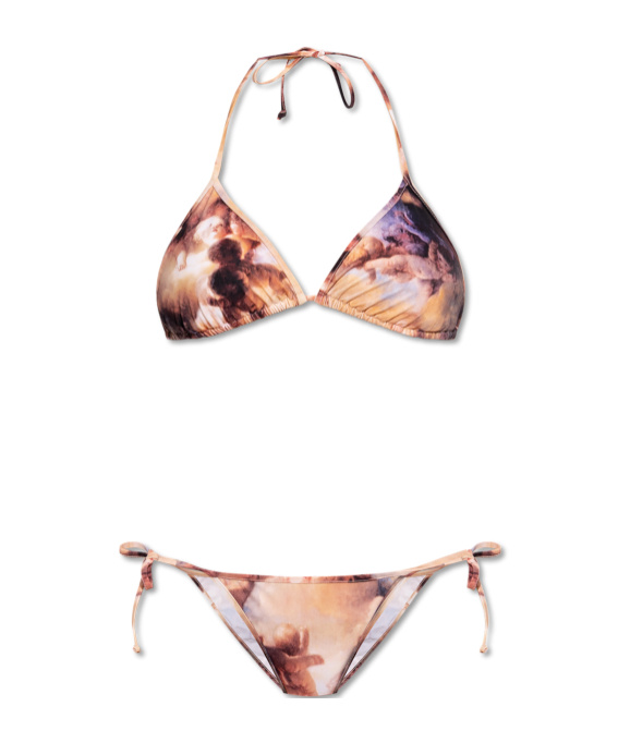 Vivienne Westwood Multicolor Cherubs Triangle Padded Bikini In Multicolor