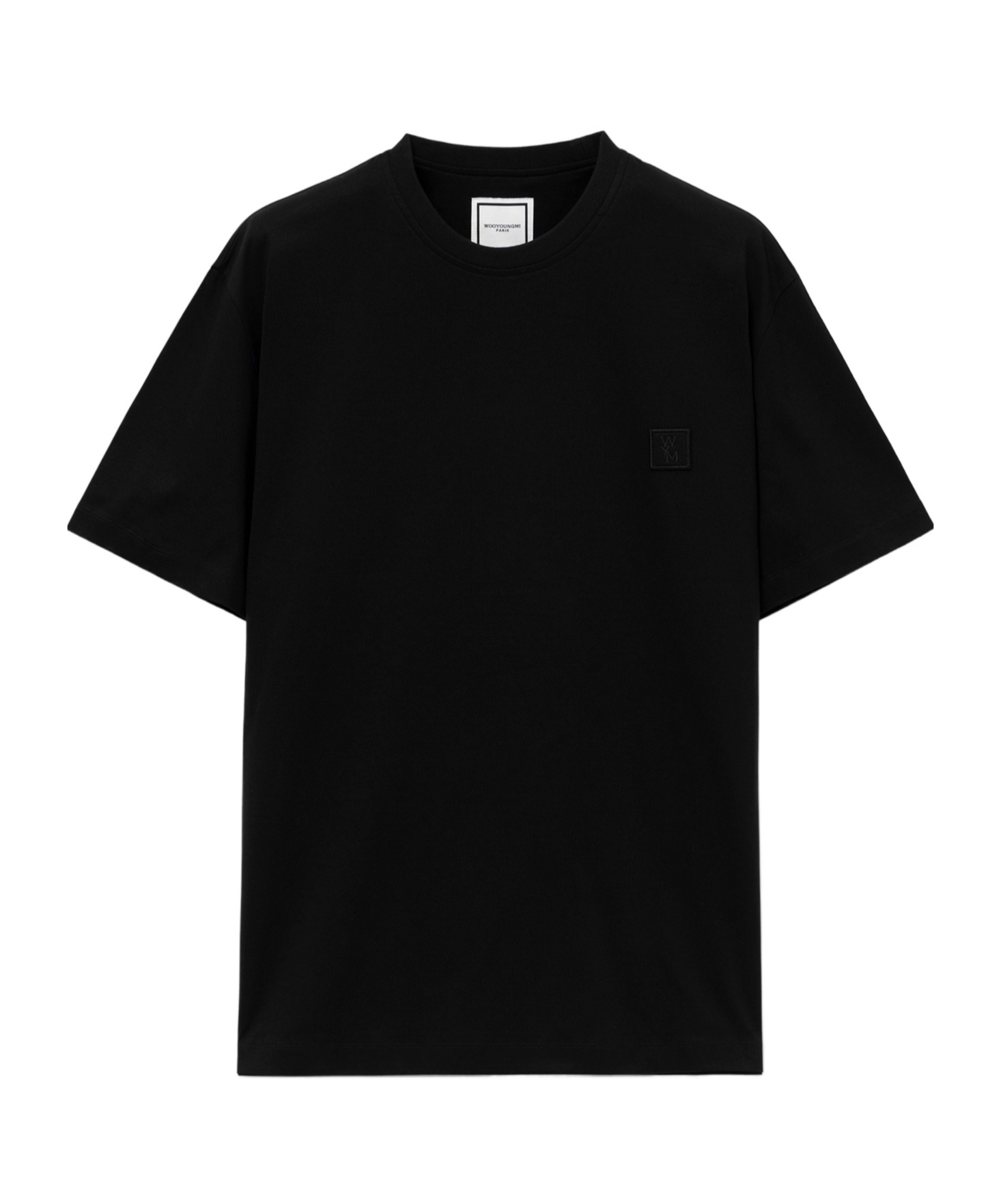 Wooyoungmi T-shirt With Floral Pattern On The Back In Black