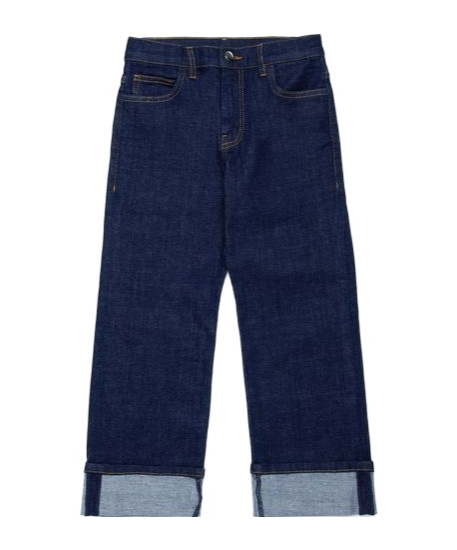 Marni Kids Turn-up Hem Jeans In Black
