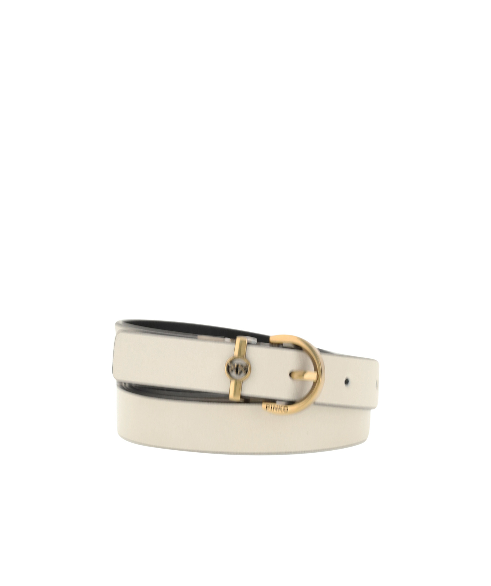 Shop Pinko Adjustable Waist Belt In Nude