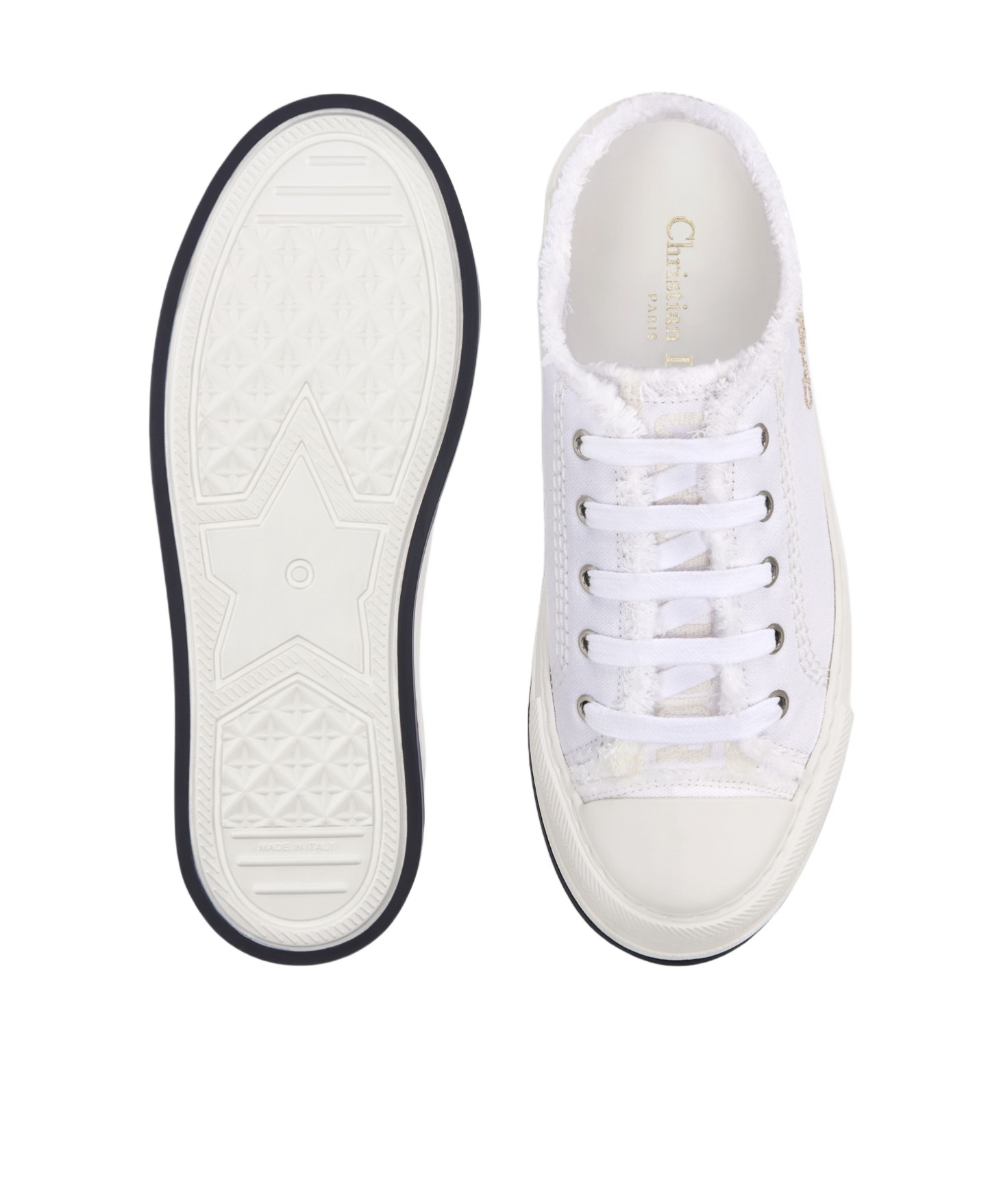 Dior Walk N Lace-up Casual Sneakers In White