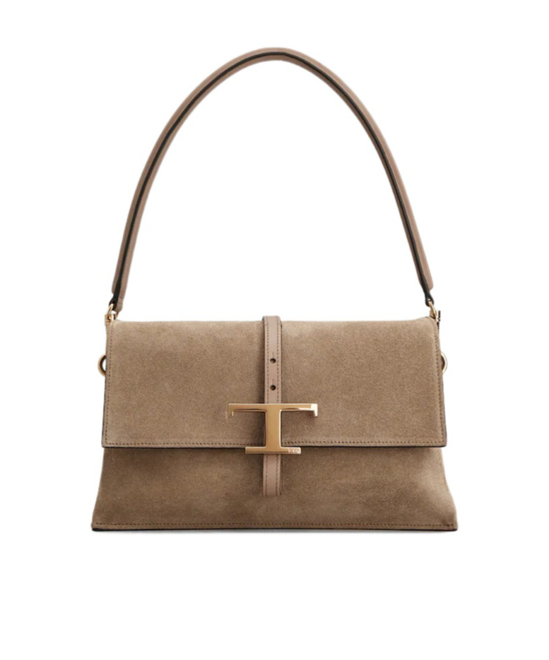 Tod's T Timeless Mini Shoulder Bag In Brown