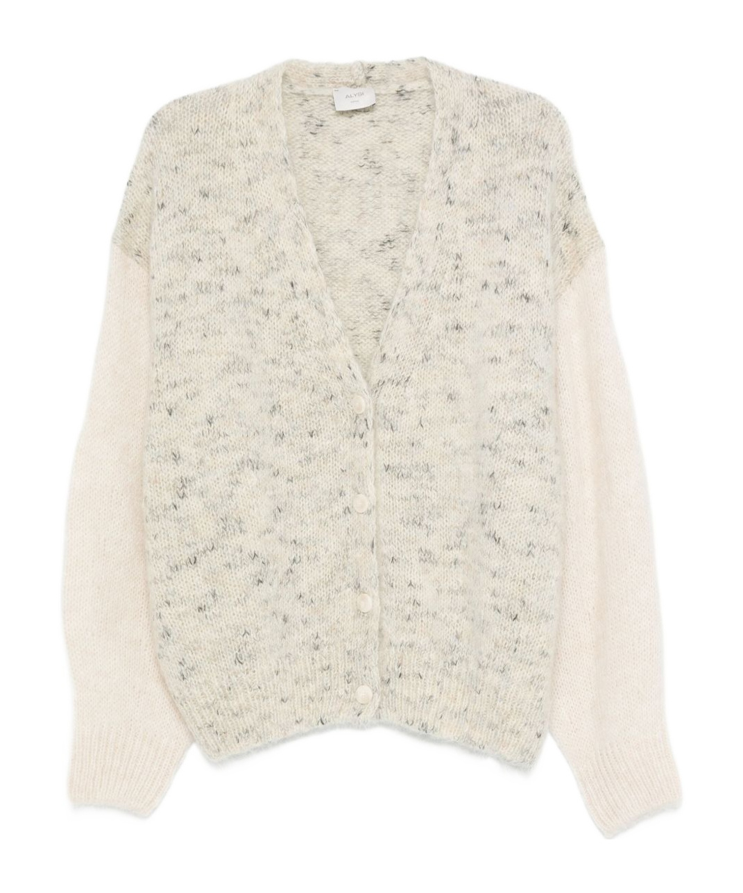 Alysi Button-front Cardigan In Neutral