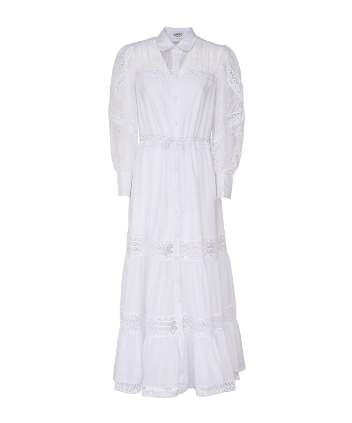 Shop Charo Ruiz Lucil Maxi Dress In White