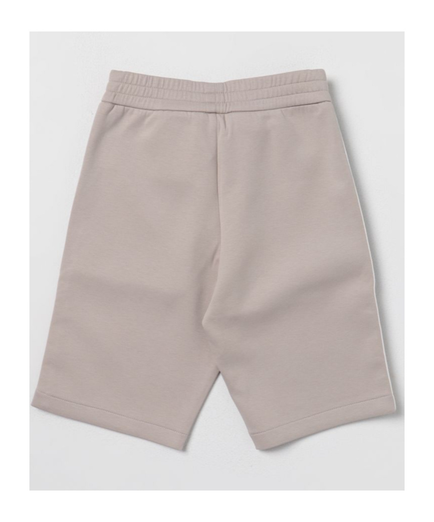 Emporio Armani Logo-stripe Track Shorts In Nude