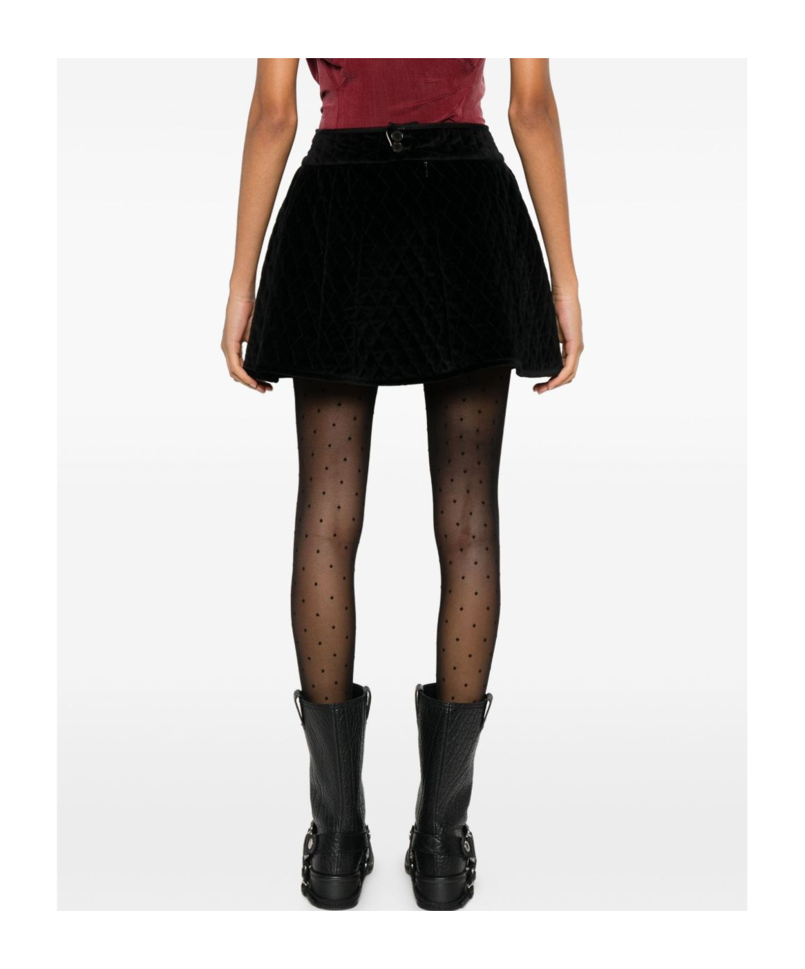 Vivienne Westwood A-line Midi Skirt High Waist In Black