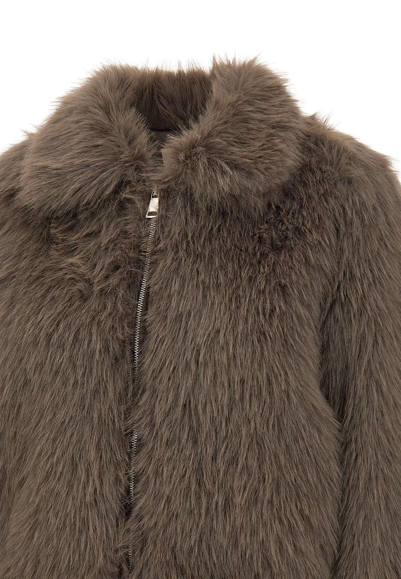 Kaos Long-sleeved Casual Jacket In Brown